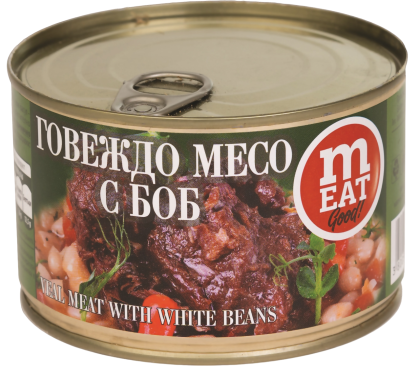 ГОВЕЖДО МЕСО С БОБ 0.410 - 12 бр.