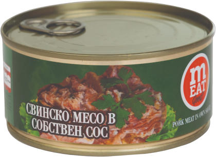 СВИНСКО МЕСО В СОБСТВЕН СОС 0.300 - 18 бр.