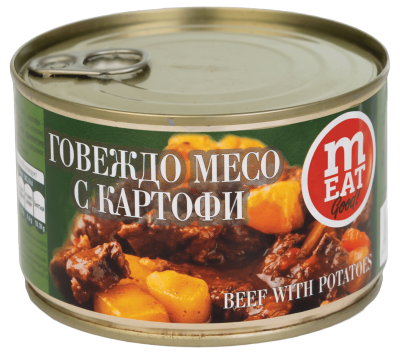 ГОВЕЖДО МЕСО С КАРТОФИ  0.410 - 12 бр.